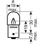 OSRAM Original Glühlampe R5W 24 V 5 W BA15s