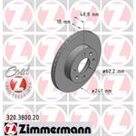 Zimmermann BREMSSCHEIBE  241 MM