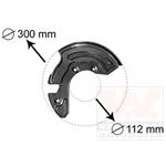 VAN WEZEL Spritzblech für Bremsscheibe vorne links