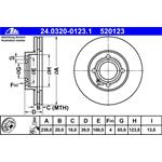 ATE Power Disc Bremsscheiben 2 Stück