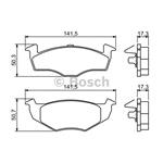 BOSCH Bremsbeläge Bremsbelagsatz