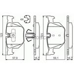 BOSCH Bremsbeläge Bremsbelagsatz