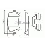 BOSCH Bremsbeläge Bremsbelagsatz